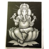 Obraz Ganesha - šedý
